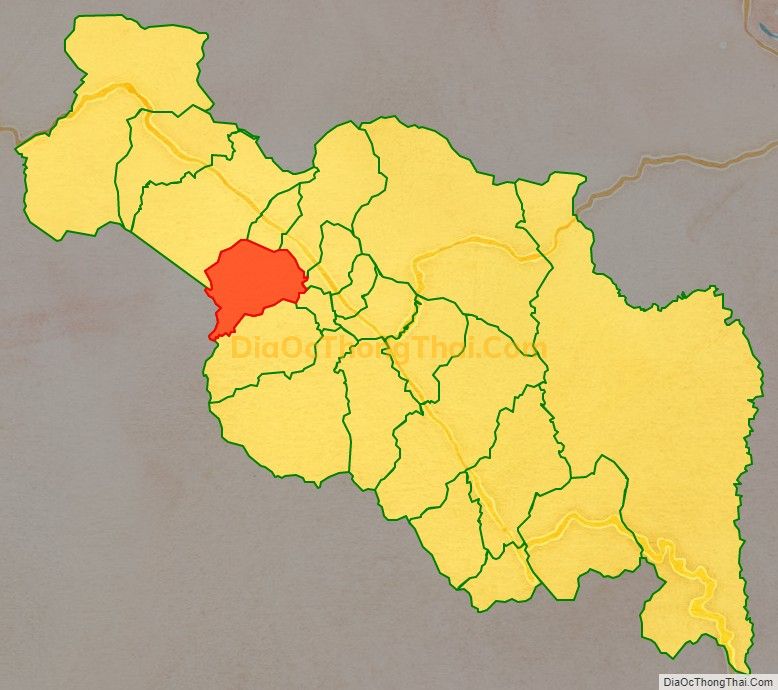 Bản đồ vị trí và địa giới hành chính Xã Hồng Bắc, huyện A Lưới