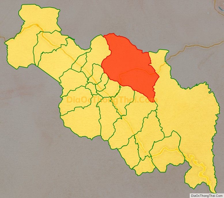 Bản đồ vị trí và địa giới hành chính Xã Hồng Hạ, huyện A Lưới