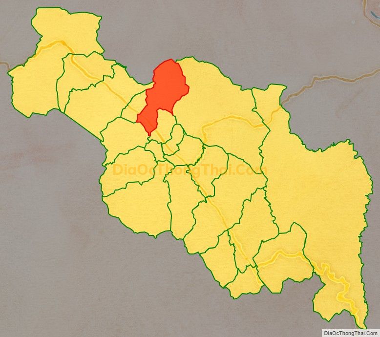 Bản đồ vị trí và địa giới hành chính Xã Hồng Kim, huyện A Lưới