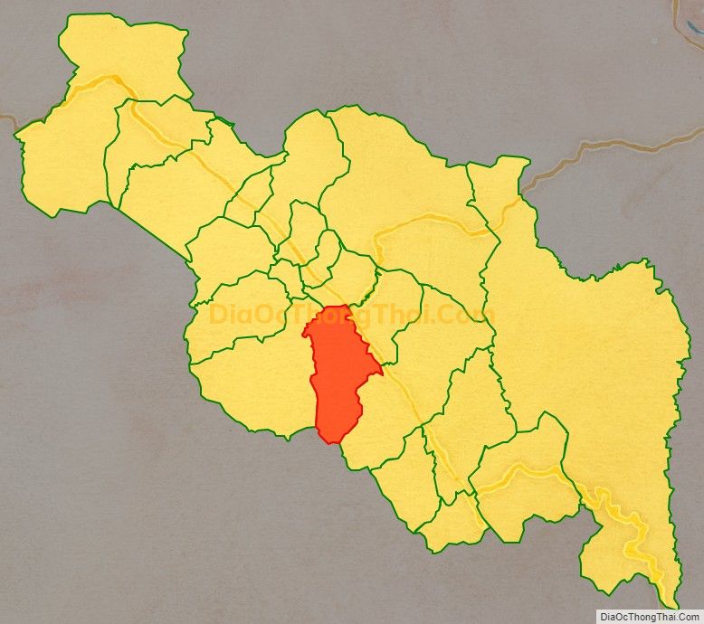 Bản đồ vị trí và địa giới hành chính Xã Hồng Thượng, huyện A Lưới