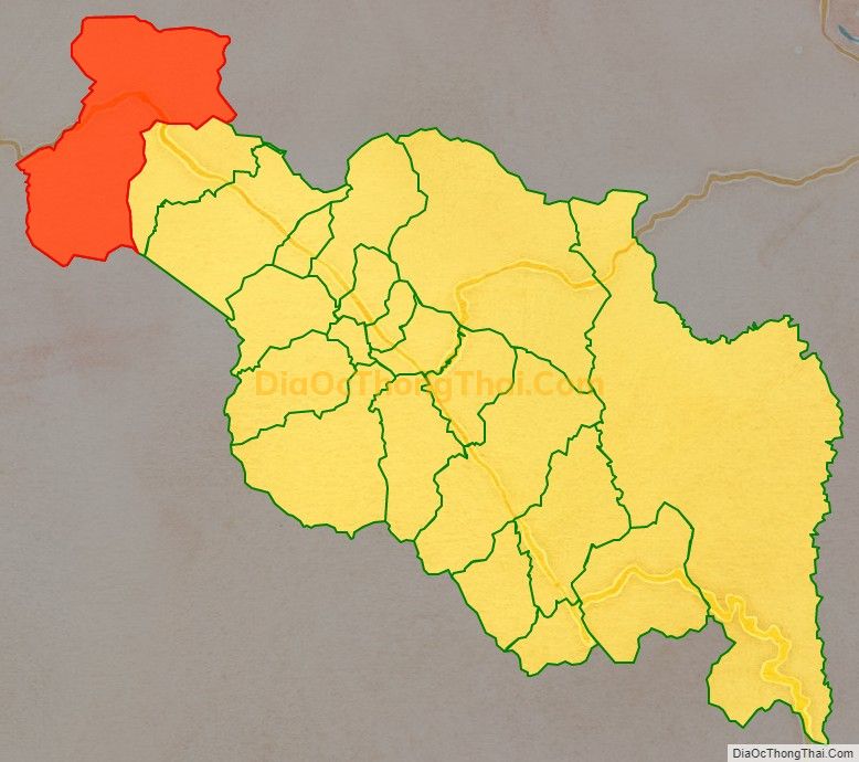 Bản đồ vị trí và địa giới hành chính Xã Hồng Thủy, huyện A Lưới