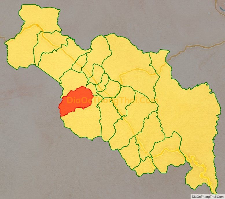 Bản đồ vị trí và địa giới hành chính Xã Nhâm (cũ), huyện A Lưới