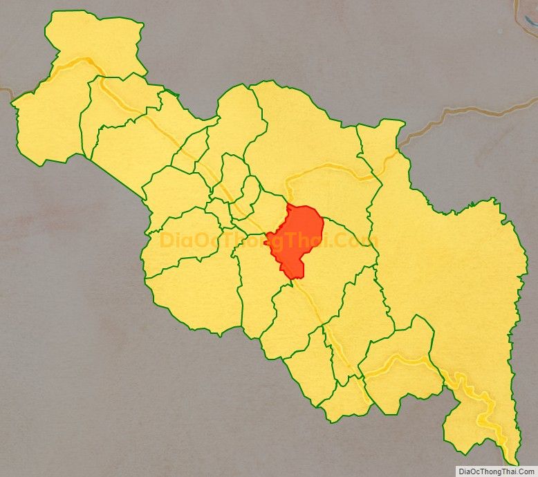 Bản đồ vị trí và địa giới hành chính Xã Phú Vinh, huyện A Lưới
