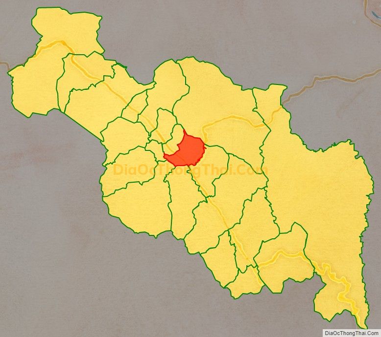 Bản đồ vị trí và địa giới hành chính Xã Sơn Thủy, huyện A Lưới