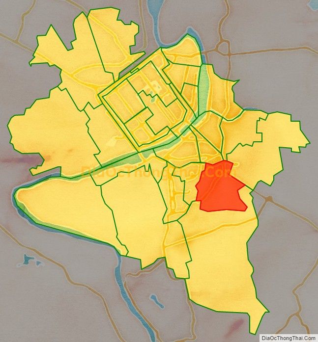 Bản đồ vị trí và địa giới hành chính Phường An Cựu, TP Huế