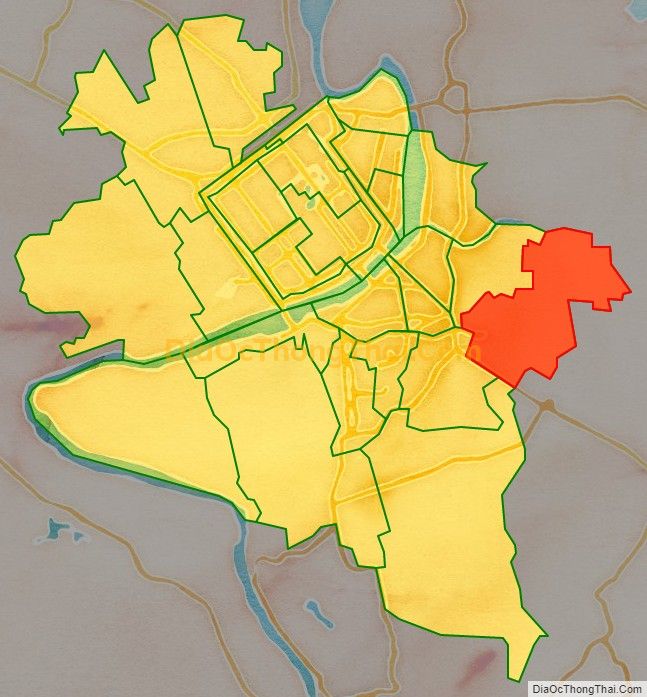 Bản đồ vị trí và địa giới hành chính Phường An Đông, thành phố Huế