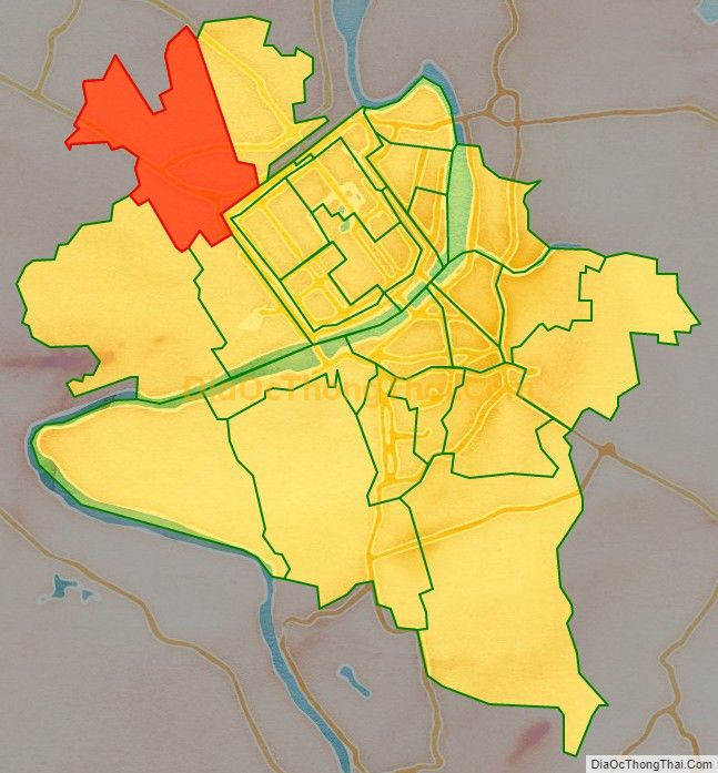 Bản đồ vị trí và địa giới hành chính Phường An Hòa, thành phố Huế