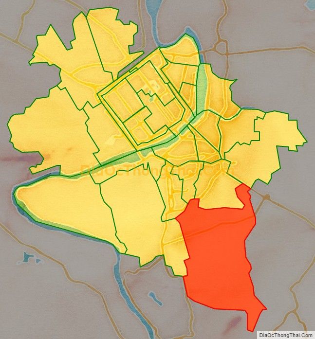 Bản đồ vị trí và địa giới hành chính Phường An Tây, TP Huế