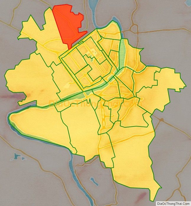 Bản đồ vị trí và địa giới hành chính Phường Hương Sơ, TP Huế