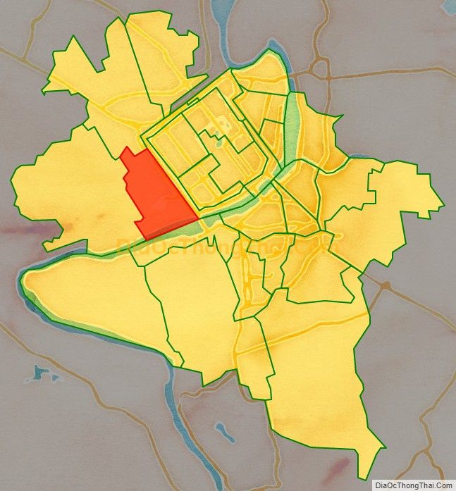 Bản đồ vị trí và địa giới hành chính Phường Kim Long, thành phố Huế