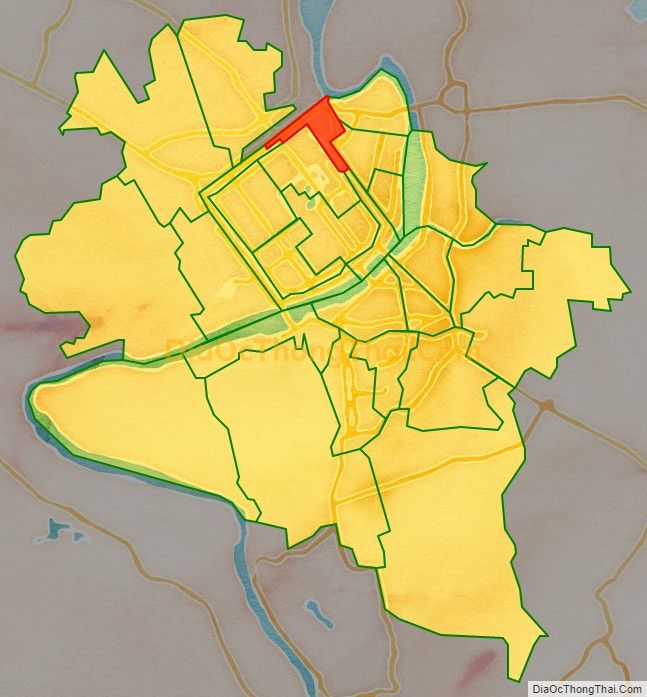 Bản đồ vị trí và địa giới hành chính Phường Phú Bình (cũ), TP Huế