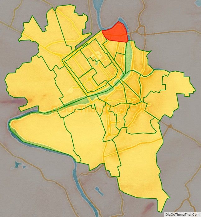 Bản đồ vị trí và địa giới hành chính Phường Phú Hậu, TP Huế