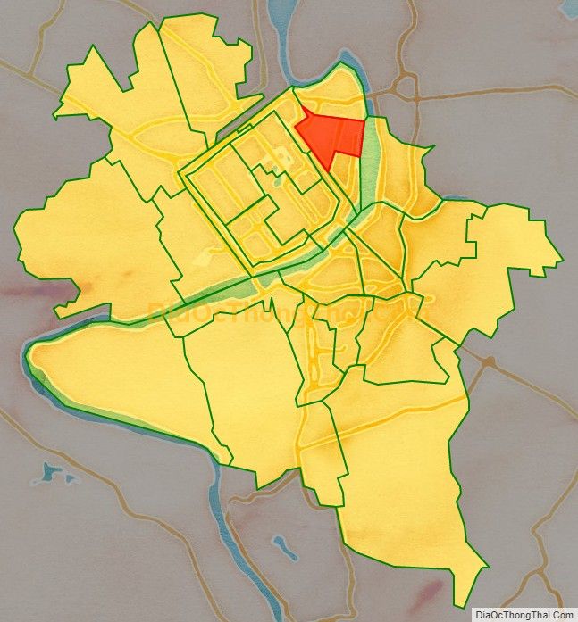 Bản đồ vị trí và địa giới hành chính Phường Phú Hiệp, TP Huế