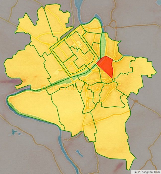 Bản đồ vị trí và địa giới hành chính Phường Phú Hội, TP Huế