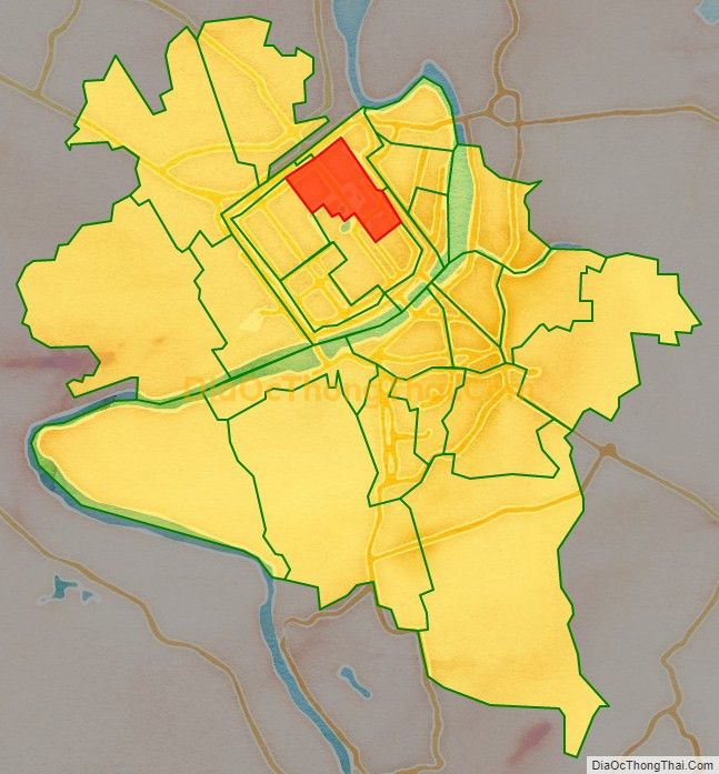 Bản đồ vị trí và địa giới hành chính Phường Thuận Lộc, TP Huế
