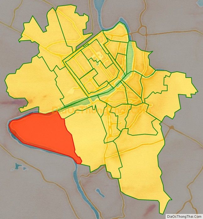 Bản đồ vị trí và địa giới hành chính Phường Thủy Biều, TP Huế