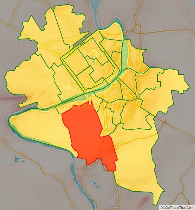Bản đồ vị trí và địa giới hành chính Phường Thủy Xuân, TP Huế