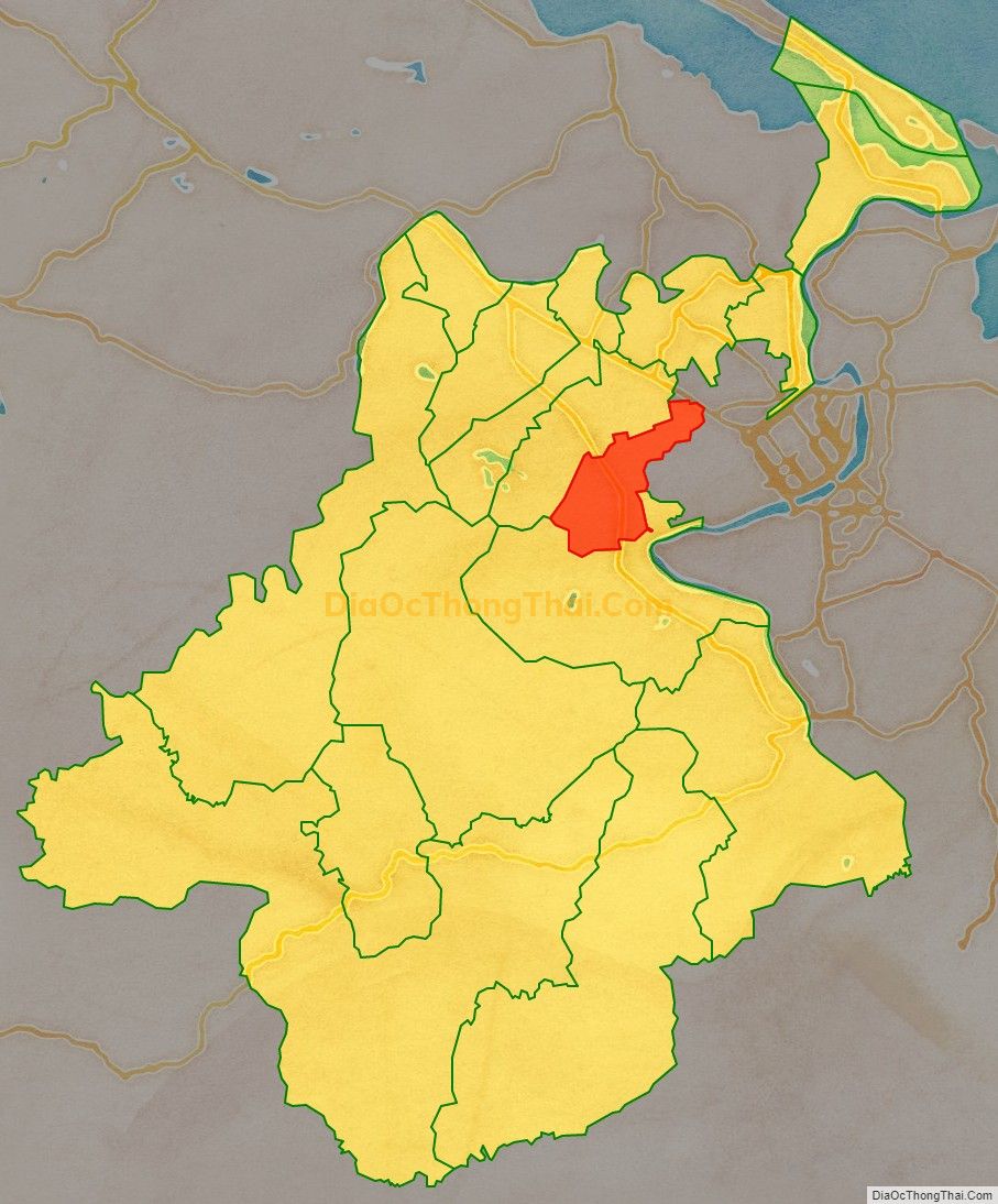 Bản đồ vị trí và địa giới hành chính Phường Hương An, thị xã Hương Trà