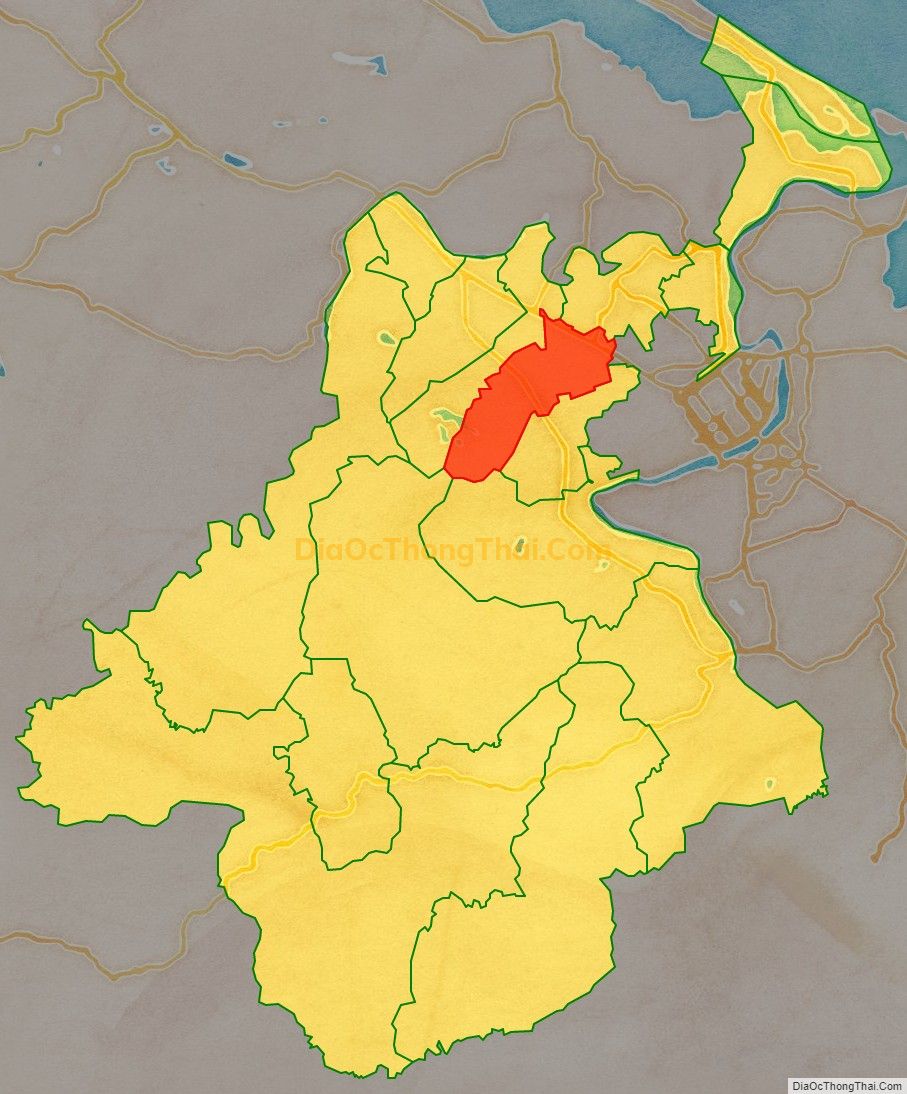 Bản đồ vị trí và địa giới hành chính Phường Hương Chữ, thị xã Hương Trà