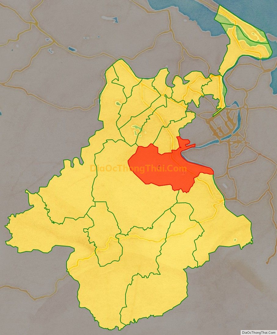 Bản đồ vị trí và địa giới hành chính Phường Hương Hồ, thị xã Hương Trà