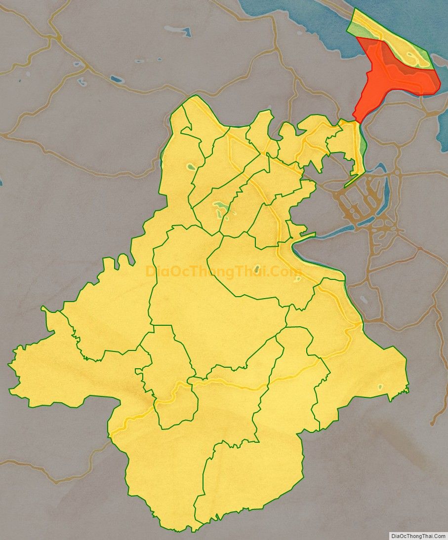 Bản đồ vị trí và địa giới hành chính Xã Hương Phong, thị xã Hương Trà