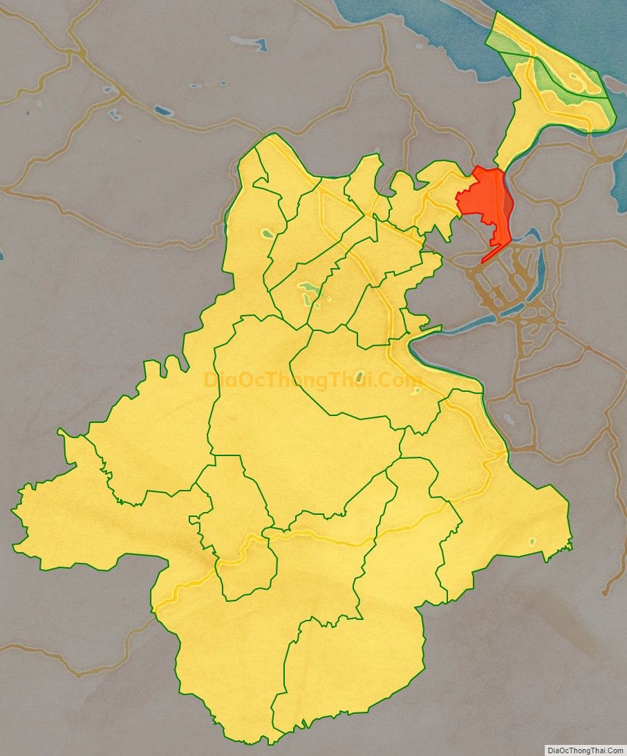 Bản đồ vị trí và địa giới hành chính Xã Hương Vinh, thị xã Hương Trà