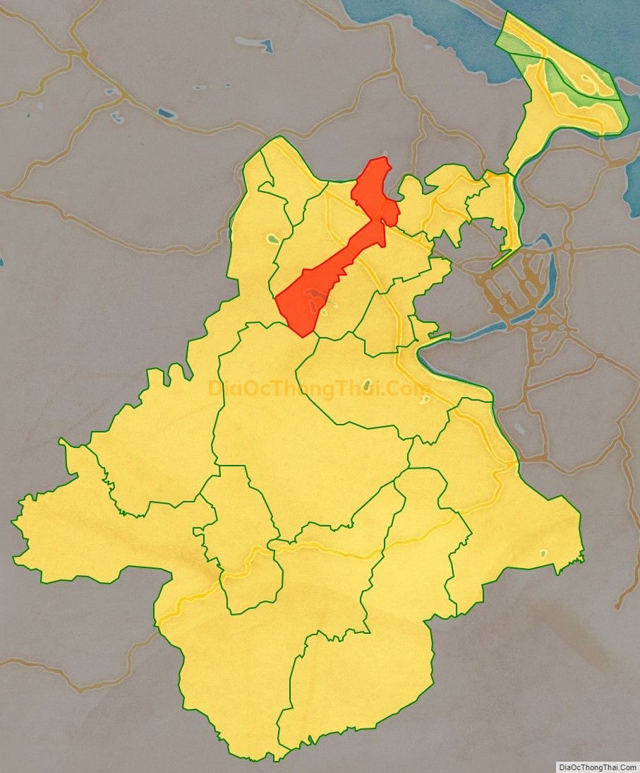Bản đồ vị trí và địa giới hành chính Phường Hương Xuân, thị xã Hương Trà