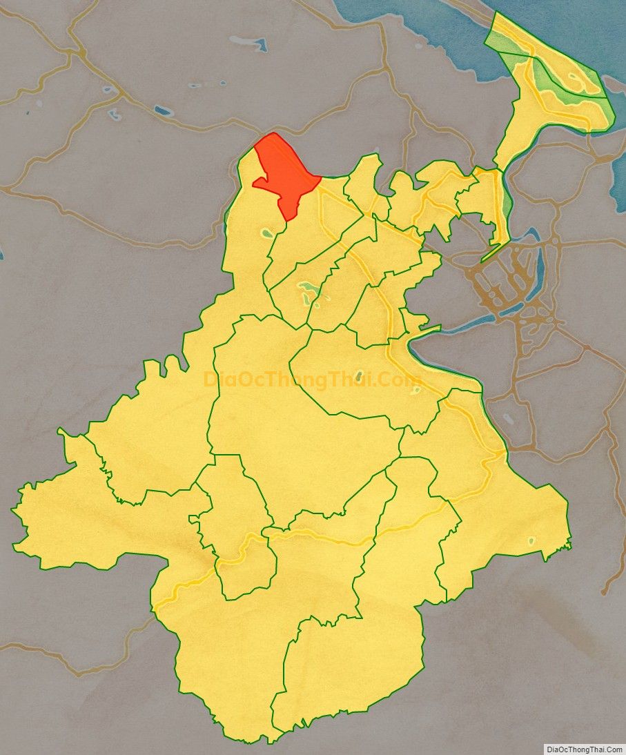 Bản đồ vị trí và địa giới hành chính Phường Tứ Hạ, thị xã Hương Trà