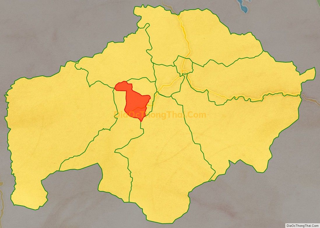 Bản đồ vị trí và địa giới hành chính Xã Hương Hữu, huyện Nam Đông