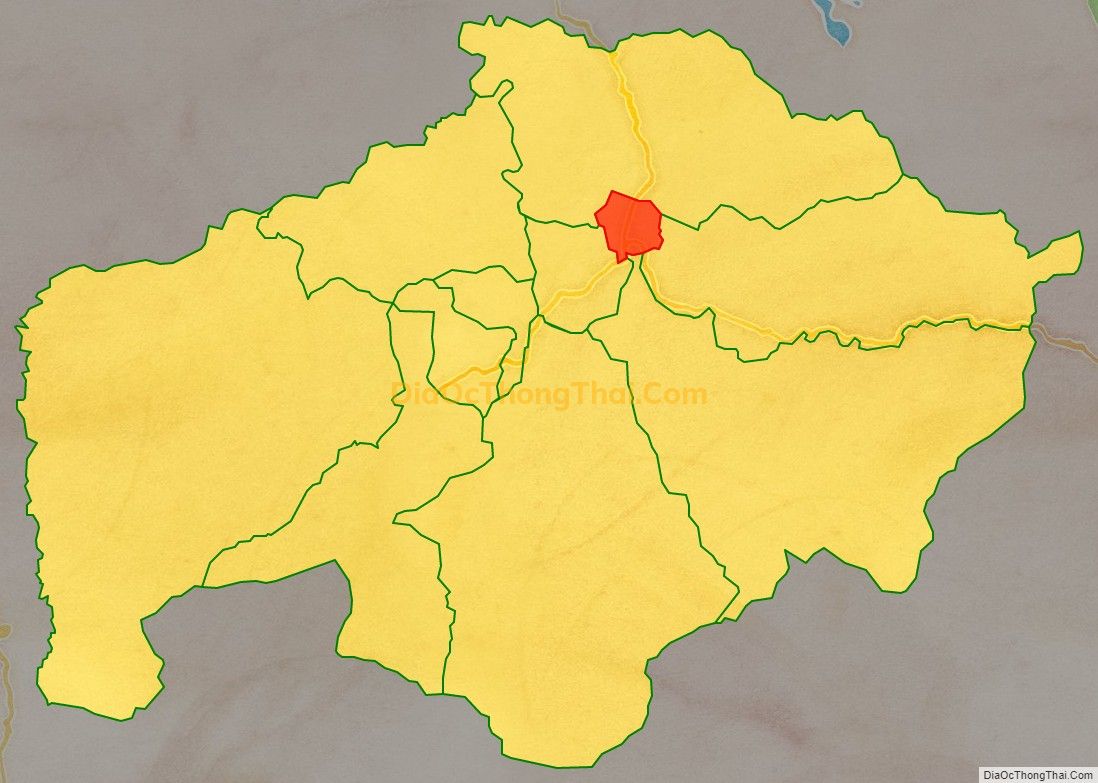 Bản đồ vị trí và địa giới hành chính Thị trấn Khe Tre, huyện Nam Đông