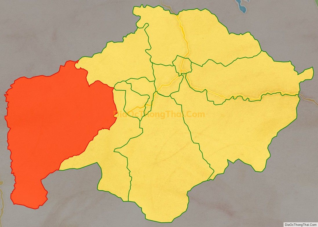 Bản đồ vị trí và địa giới hành chính Xã Thượng Quảng, huyện Nam Đông