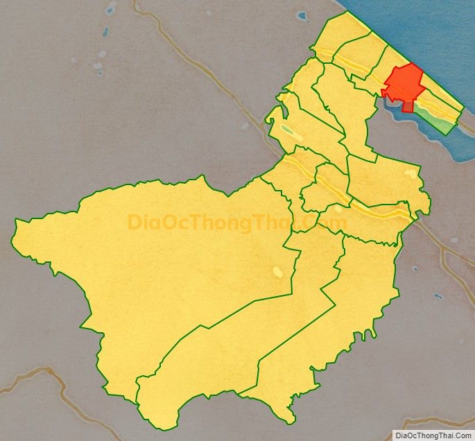 Bản đồ vị trí và địa giới hành chính Xã Điền Hòa, huyện Phong Điền