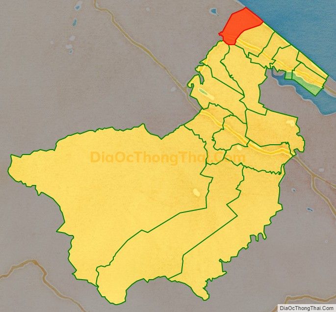 Bản đồ vị trí và địa giới hành chính Xã Điền Hương, huyện Phong Điền