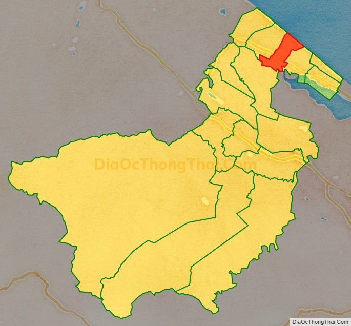 Bản đồ vị trí và địa giới hành chính Xã Điền Lộc, huyện Phong Điền