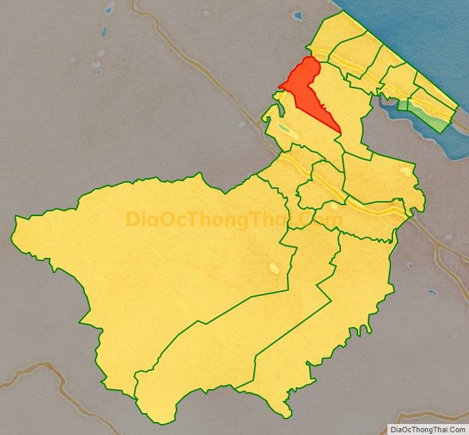 Bản đồ vị trí và địa giới hành chính Xã Phong Bình, huyện Phong Điền