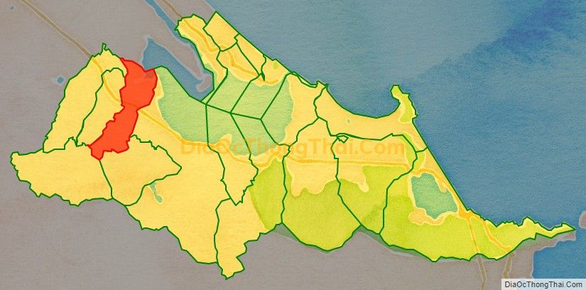 Bản đồ vị trí và địa giới hành chính Xã Lộc An, huyện Phú Lộc