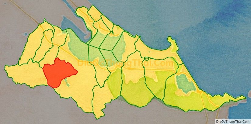 Bản đồ vị trí và địa giới hành chính Xã Lộc Hòa, huyện Phú Lộc