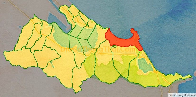 Bản đồ vị trí và địa giới hành chính Xã Lộc Vĩnh, huyện Phú Lộc