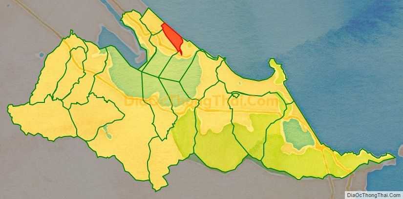 Bản đồ vị trí và địa giới hành chính Xã Vinh Hải (cũ), huyện Phú Lộc