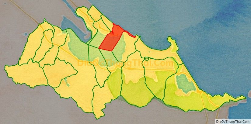 Bản đồ vị trí và địa giới hành chính Xã Vinh Hiền, huyện Phú Lộc