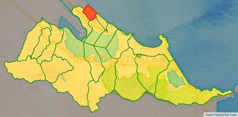 Bản đồ vị trí và địa giới hành chính Xã Vinh Mỹ, huyện Phú Lộc