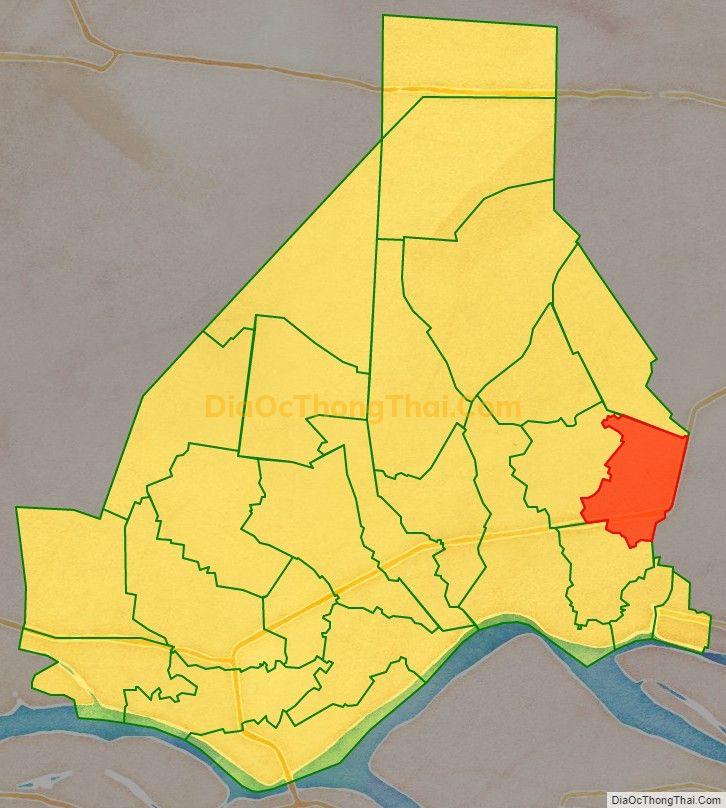 Bản đồ vị trí và địa giới hành chính Xã An Cư, huyện Cái Bè