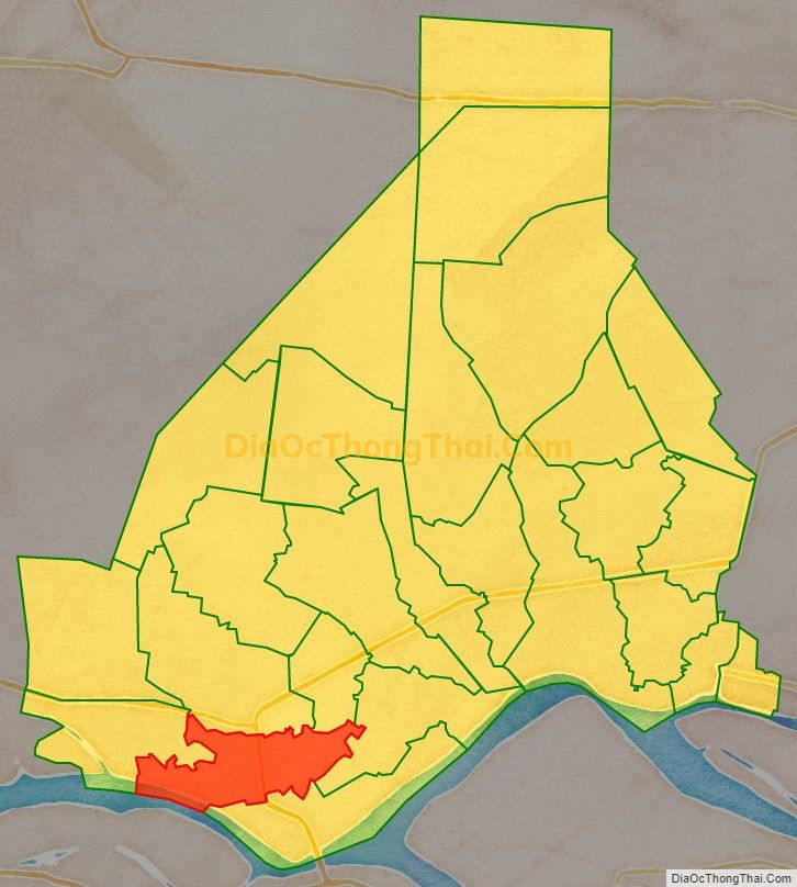 Bản đồ vị trí và địa giới hành chính Xã An Hữu, huyện Cái Bè