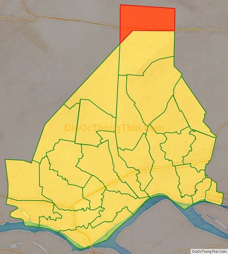 Bản đồ vị trí và địa giới hành chính Xã Hậu Mỹ Bắc B, huyện Cái Bè