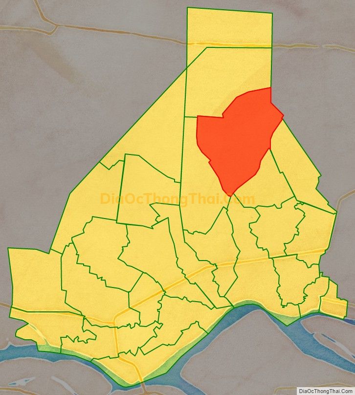 Bản đồ vị trí và địa giới hành chính Xã Hậu Mỹ Trinh, huyện Cái Bè