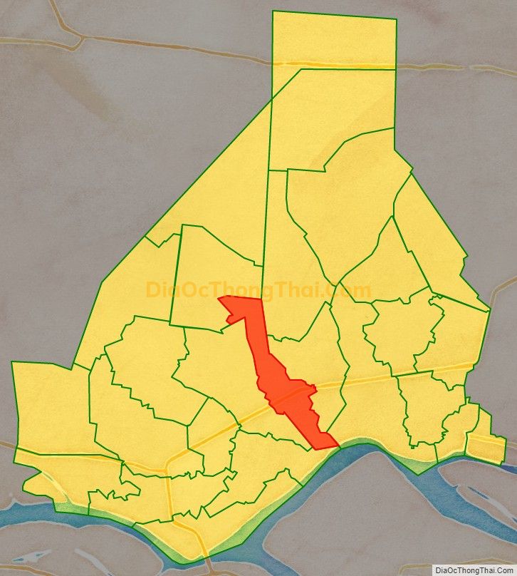 Bản đồ vị trí và địa giới hành chính Xã Mỹ Đức Đông, huyện Cái Bè