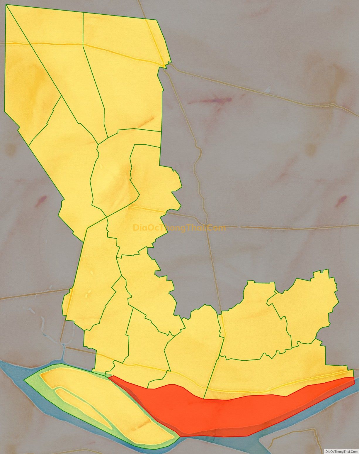 Bản đồ vị trí và địa giới hành chính Xã Ngũ Hiệp, huyện Cai Lậy