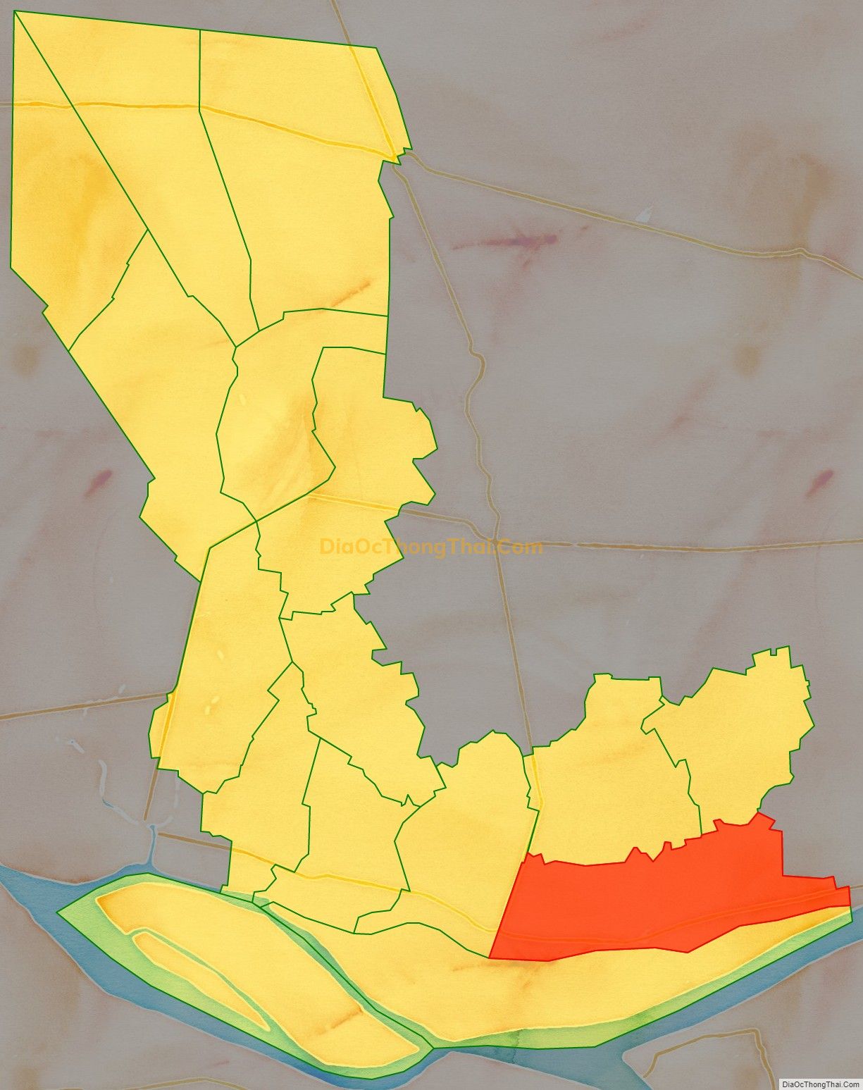 Bản đồ vị trí và địa giới hành chính Xã Tam Bình, huyện Cai Lậy