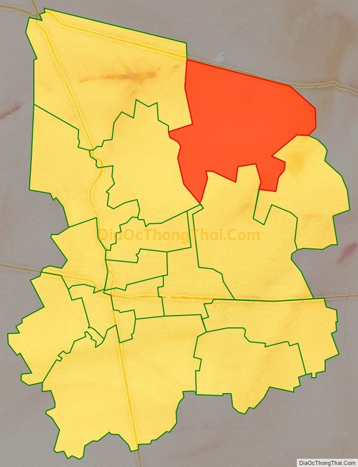 Bản đồ vị trí và địa giới hành chính Xã Mỹ Hạnh Đông, thị xã Cai Lậy