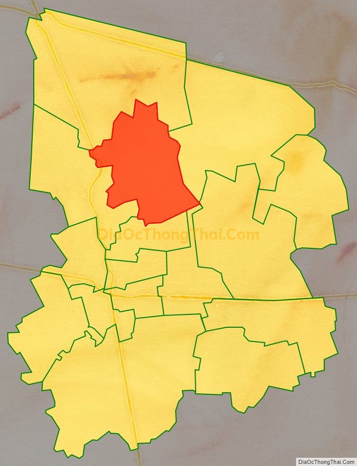 Bản đồ vị trí và địa giới hành chính Xã Mỹ Hạnh Trung, thị xã Cai Lậy